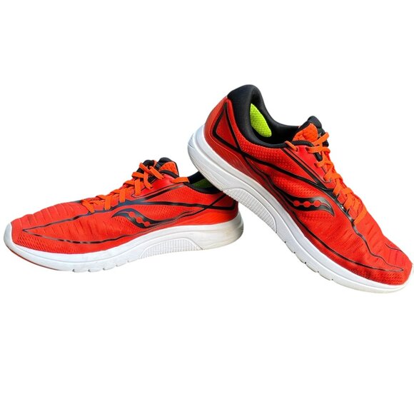 🔥 Saucony Kinvara 10 Mens 11.5 Red Orange Running Shoes Athletic Sneakers - Picture 5 of 7